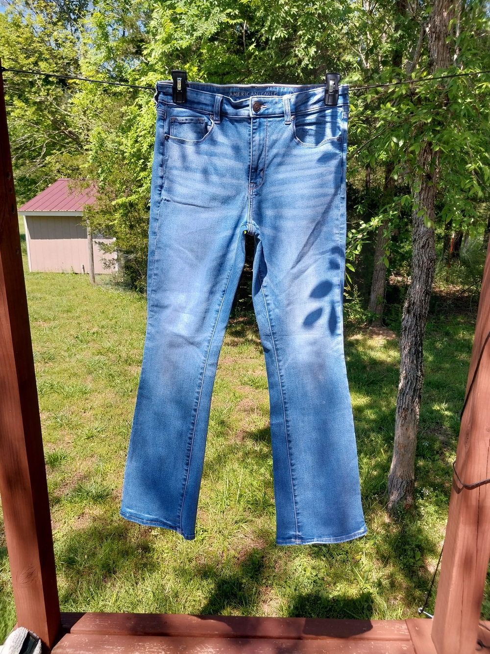 American Eagle Outfitters Light Blue Flare Jeans